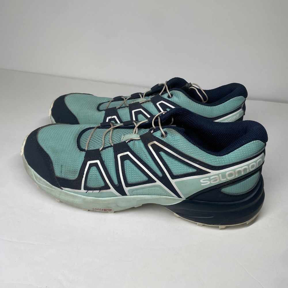 Salomon Youth Girls 6 SpeedCross Running Sneaker Shoe Trail Hiking Blue